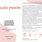 Luxe Glow Nourishing Moisturiser by Bliss Forte for radiant skin, featuring natural ingredients and Australian small business ethics.