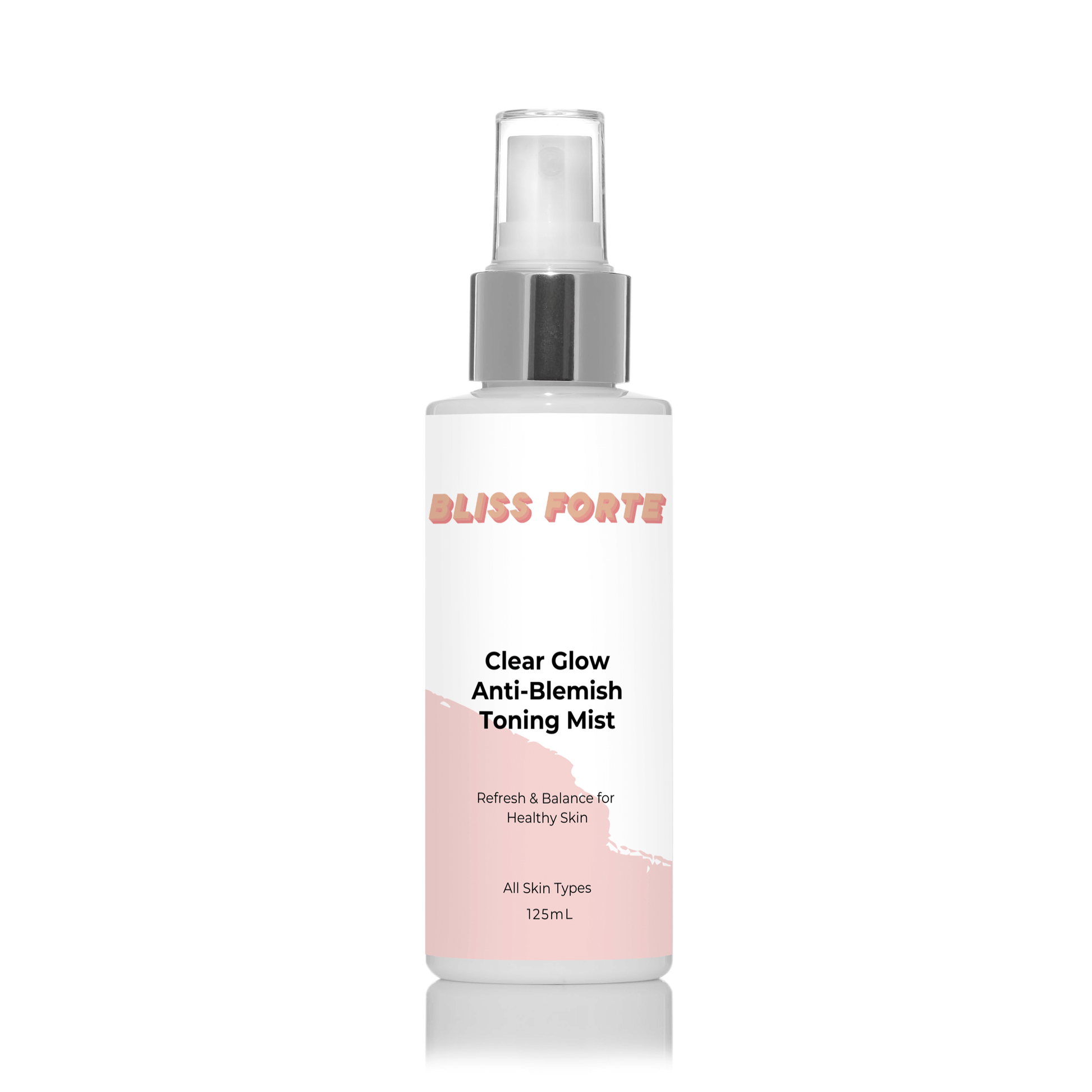Clear Glow Anti-Blemish Toning Mist for all skin types, refreshing and balancing for healthy, glowing skin.